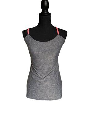 Lululemon Dancing Warrior Tank (Heathered Slate / Grapefruit) - Size 8